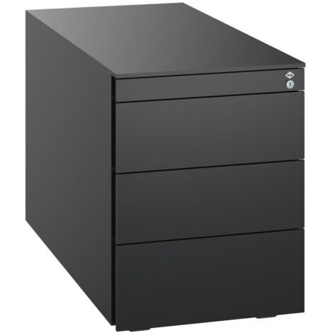 C+P Stahl-Rollcontainer, 563x430x781mm, 9005/9005
