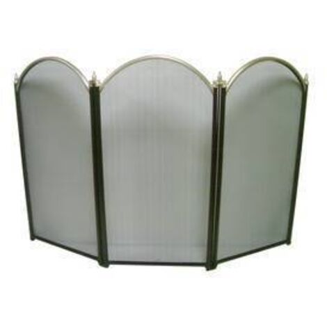 C PARASCINTILLE 3 PANNELLI  98,5X1,5X61 P/CAMINO ARGENTO - 1 pezzo