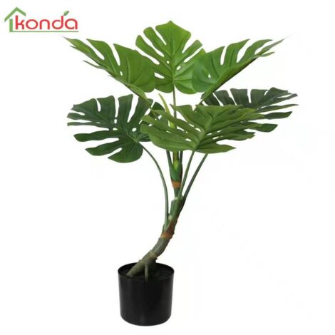 C PIANTA MONSTERA ARTIFICIALE  80 CM 4 PZ