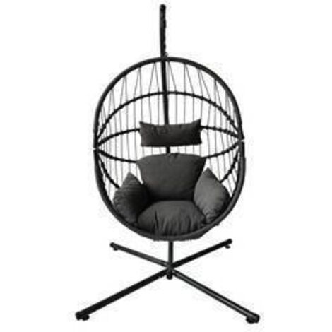 C POLTRONA SOSPESA AURA ACCIAIO POLYRAT 108X192CM - 1 pezzo