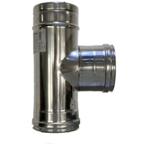 C RACCORDO A T INOX ATTACCO FMM D 25 CM