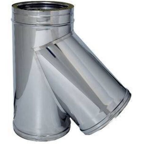 C RACCORDO BRAGA 135 INOX DOP PARETE D20/25CM - 1 pezzo