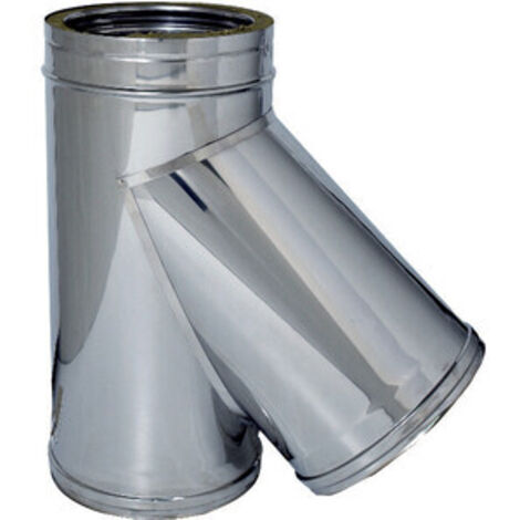 C RACCORDO BRAGA 135 INOX DOP PARETE D25/30CM - 1 pezzo