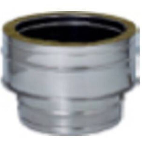 C RACCORDO INOX DA MONO A DOP PARETE D  8/13CM - 1 pezzo