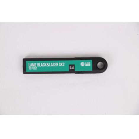 C SET 10 LAME RICAMBIO SPEZZ SK2 P/CUTTER 18MM BLACKLASER- 20,0 confezione