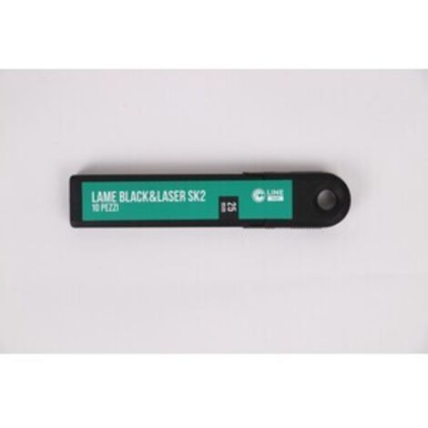 C SET 10 LAME RICAMBIO SPEZZ SK2 P/CUTTER 25MM BLACKLASER