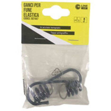 C SET 2 GANCI P/FUNE ELASTICA D.8MM- 1,0 pz
