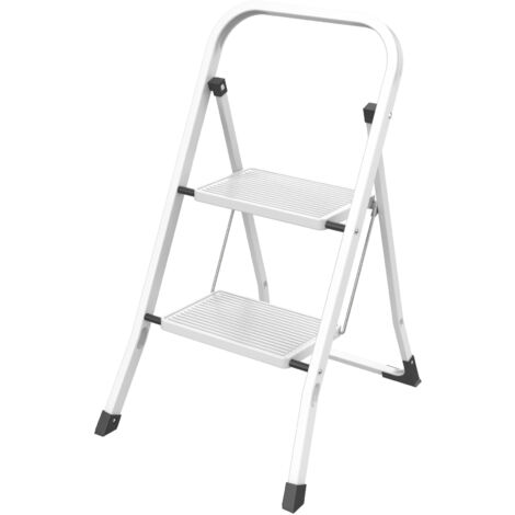 C SGABELLO SALVASPAZIO ACCIAO 2 GRADINI S/PED- 1,0 pz