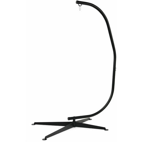 main image of "C-Shaped Hammock Chair Stand Solid Hanging Swing Cross Base Rust-resistance"