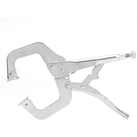 C-shaped locking clamp for woodworking, quick-release clamp, multi-function welding tool, 11 inches
