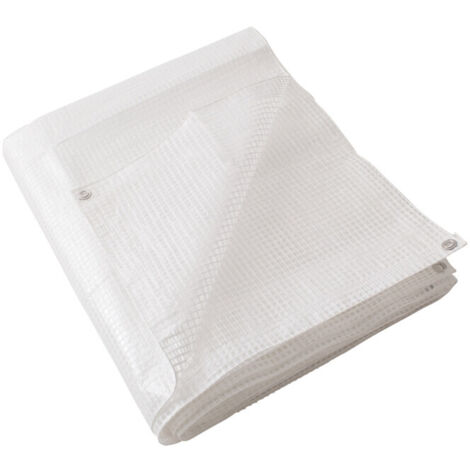 C TELO OCCHIELLATO PE 4 X 4M 160GR BIANCO RETINATO- 1,0 pz