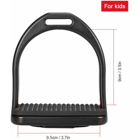 C014M-Film adhésif automobile 2 pieces etriers d'equitation selle de cheval en plastique pedale de cheval antiderapante equipement de securite equestre super leger, modele: pour les enfants