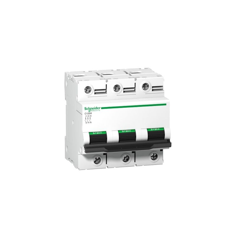 

C120H 3P 100A D 15000A 415V Miniature Ci Schneider Electric A9N18513