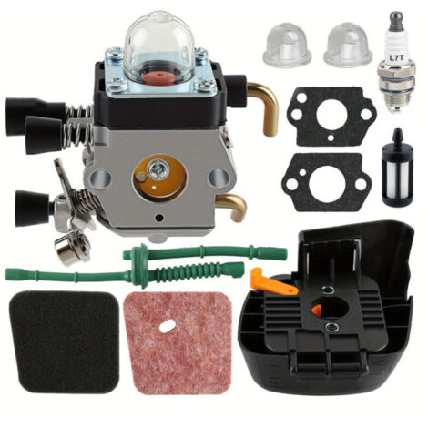 C1Q-S66 C1Q-S71 Vergaser-Reparatursatz mit Luftfilter und Zündkerze für STIHL Rasentrimmer FS38, FS45C, FS45L, FS46, FS46C und FS55C