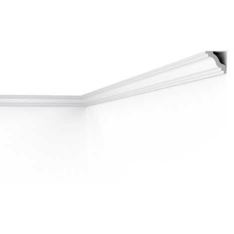 C2 DECOFLAIR Moulure de plafond Polystyrène HD 40 x 40 x 2000 - 1 pièce