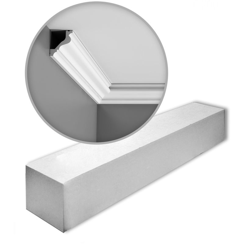 Orac - 1 Box 12 pieces Cornices Mouldings 24 m Decor C200 luxxus - white