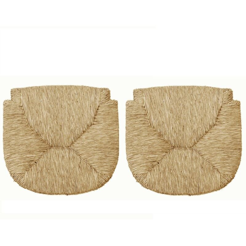 Mediawave Store - C2000 Set 2 pcs Siège remplacement paille naturelle pour chaise Marocca 35x41cm