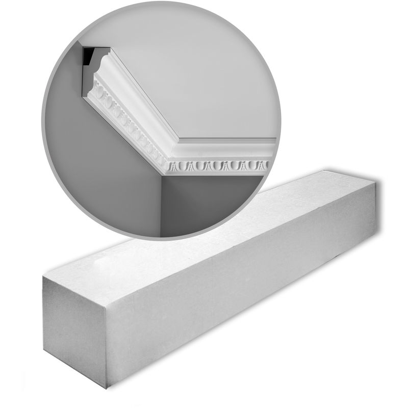 Orac - 1 Box 16 pieces Cornices Mouldings 32 m Decor C212 luxxus - white