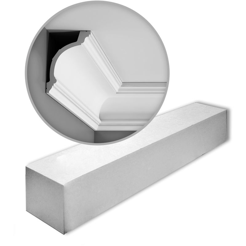 1 Box 7 pieces Cornices Mouldings 14 m Orac Decor C217 luxxus - white