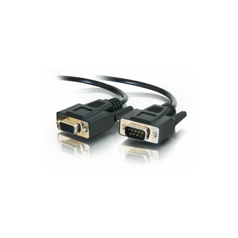 

C2G 15m DB9 M/F Cable cable de serie Negro