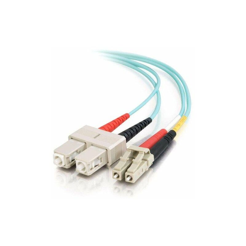 

85531 cable de fibra optica 1 m LC SC OFNR Turquesa - C2G