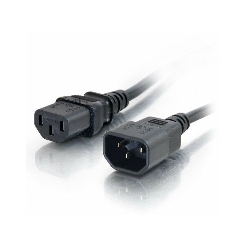 

C2G - Alargo de cable de alimentación de ordenador de 1 m 18 AWG (IEC320C13 a IEC320C14)