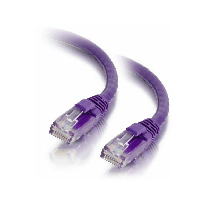 

Cable de conexión de red de 1 m Cat5e sin blindaje y con funda (UTP), color púrpura - C2G