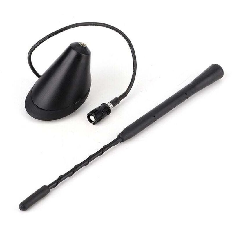 Image of C3-Antenne, Autoantenne, universelle schwarze FM/AM-Spiralstabantenne mit Sockel