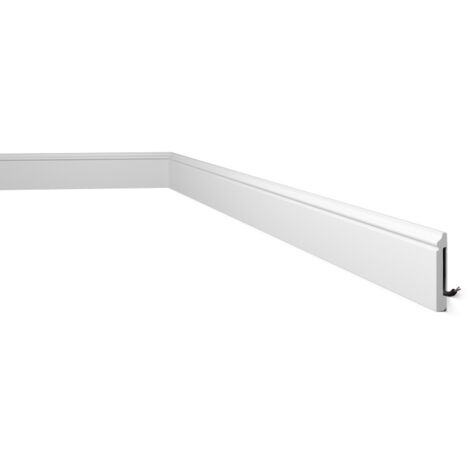 C3 DECOFLAIR Plinthe Polystyrène HD 80 x 10 x 2000 - 1 pièce