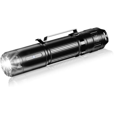 C3 Wiederaufladbare Taschenlampe, 1200 Lumen, ultrastarke LED-Taschenlampe, IP68 wasserdicht, taktisches Licht, USB-C-Taschenlampe, 6 Modi für Outdoor-Camping, Wandern, Notfälle