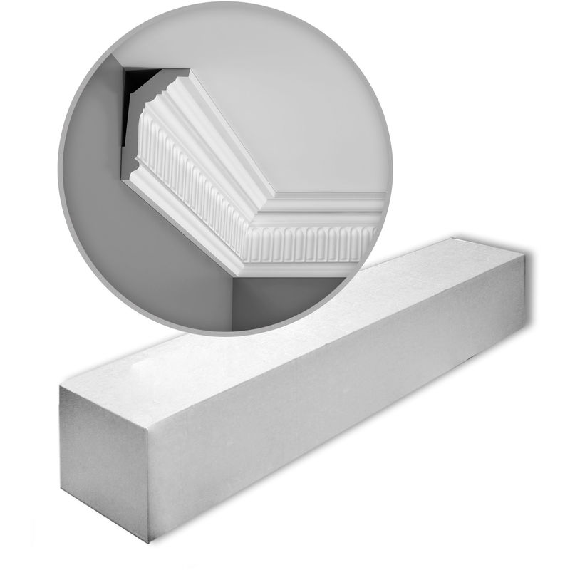 Orac - 1 Box 10 pieces Cornices Mouldings 20 m Decor C304 luxxus - white