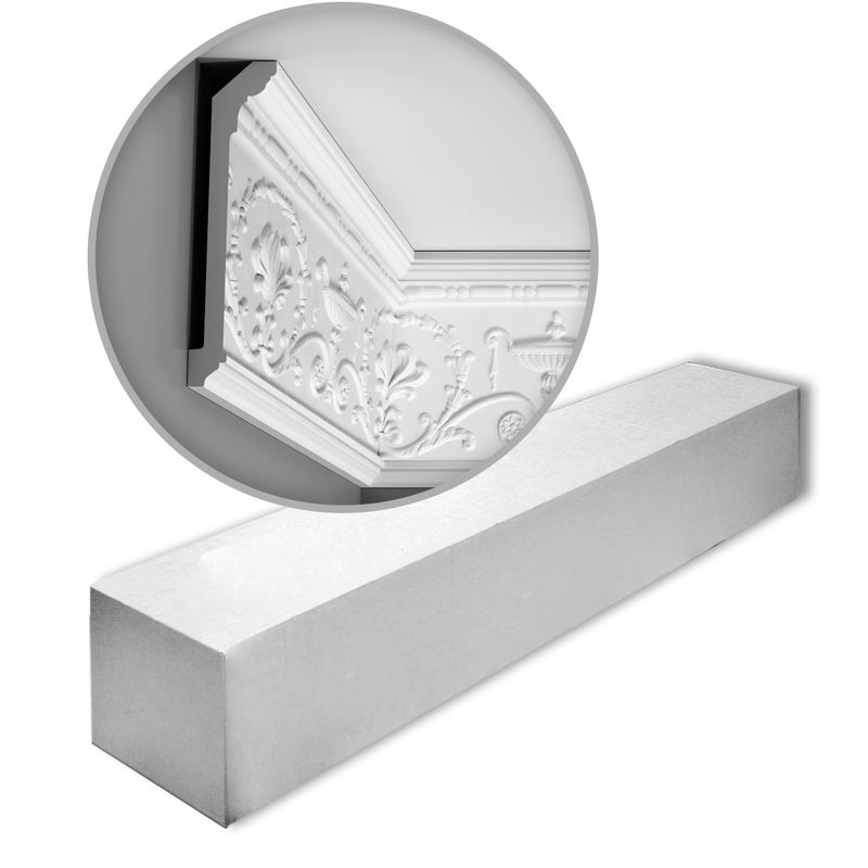 Orac - 1 Box 10 pieces Cornices Mouldings 20 m Decor C308 luxxus - white