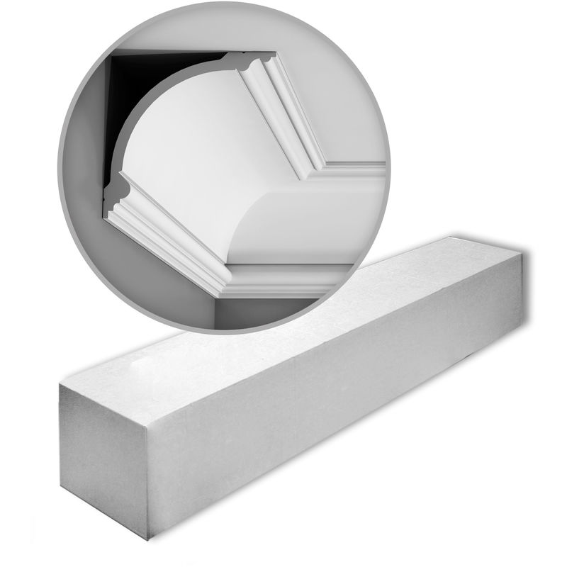 Orac - 1 Box 10 pieces Cornices Mouldings 20 m Decor C338 luxxus - white