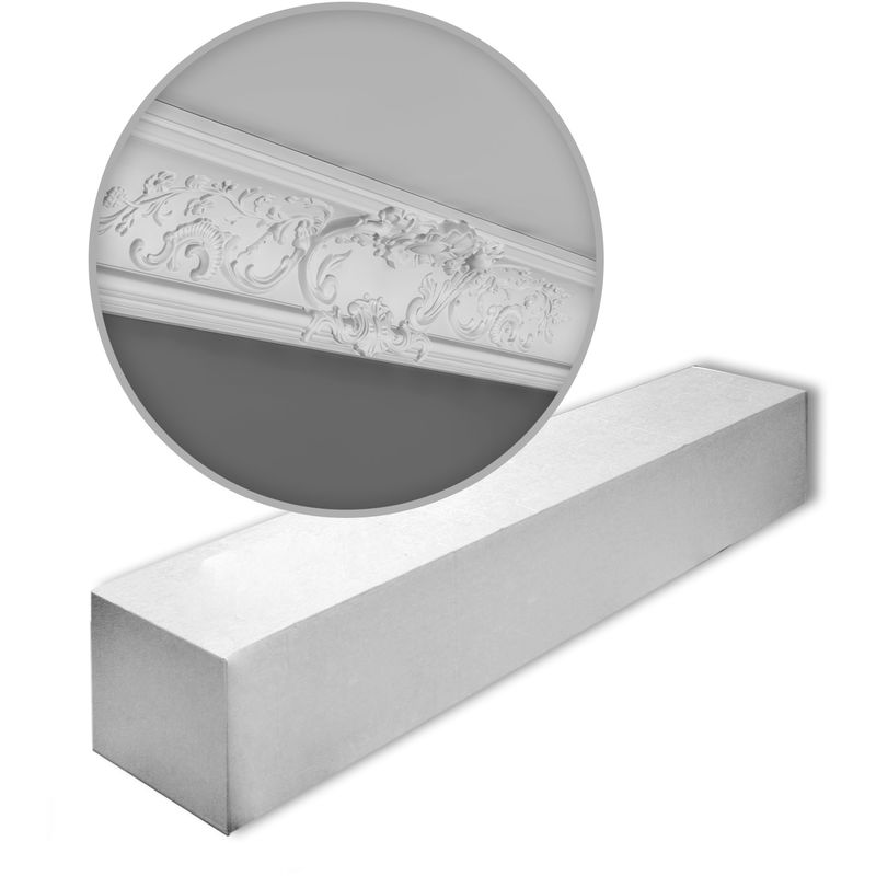 1 Box 6 pieces Cornices Mouldings 12 m Orac Decor C338A luxxus - white