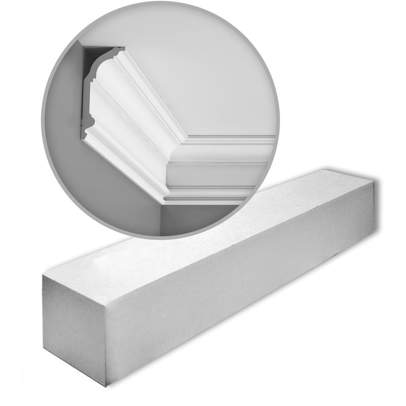 Orac - 1 Box 7 pieces Cornices Mouldings 14 m Decor C339 luxxus - white