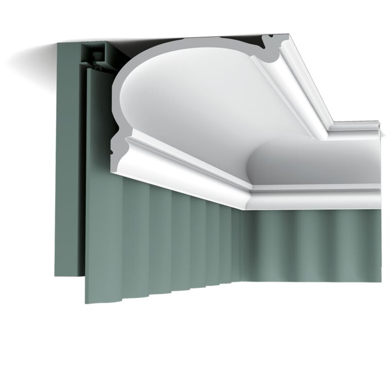 C342 Corniche Heritage l plafond polyuréthane Orac Decor Luxxus -14x19cm (h x p)- moulure décorative a l unité