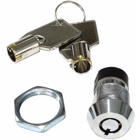 C43591 - Interrupteur à clé - Commutateur Off-on DPST - Ø19mm - 4A 125V - 2 Positions Stables