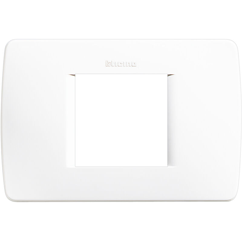 

Placa 2 módulos centrados para soporte C4719 blanca (Bticino Luna C4819BN)