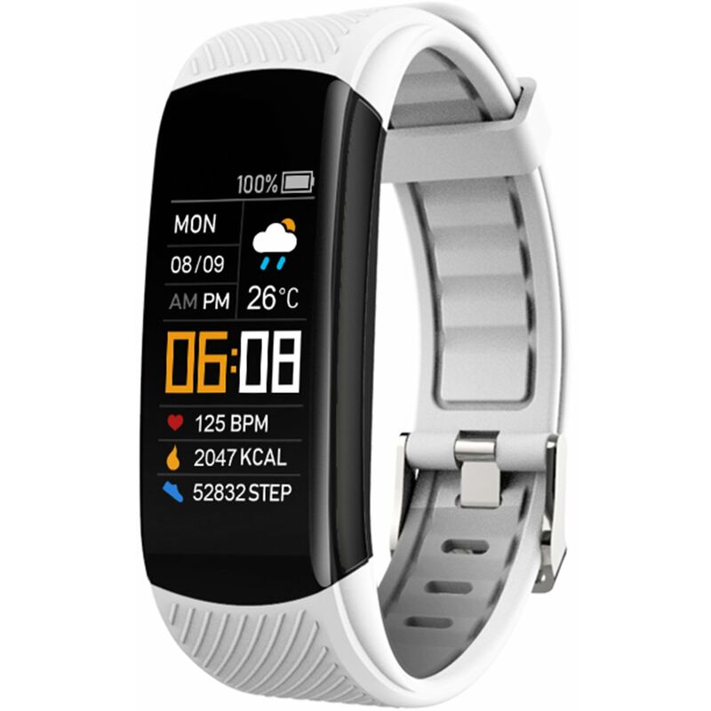 

C5 Pulsera deportiva inteligente Pantalla tactil unica TFT de 0,96 pulgadas BT4.0 IP67 Impermeable Bajo consumo de energia Carga USB Monitor de