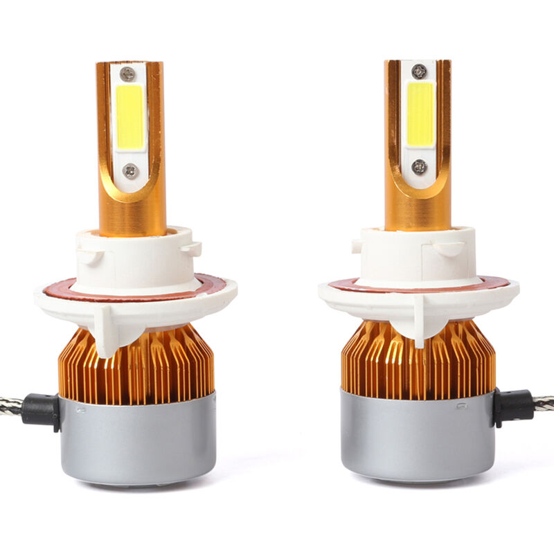 C6 Universal Automobile Phare Or Modifie Lampe Kit Voiture Led Conversion Cob Ampoules Lampes 6500K Lumiere Blanche, Modele 5