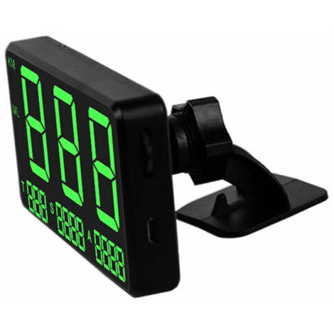 C80 Auto Global Position System Tachometer Digitalanzeige Geschwindigkeitshöhenmesser Motorrad Head Up Display Auto Hud Display, Modell: Schwarz 29