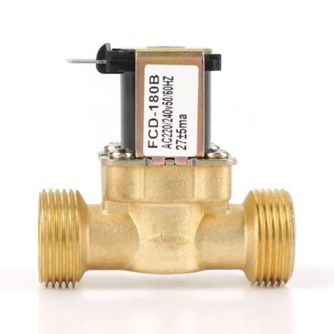 CA 220 / 240V FCD-180B de vanne électromagnétique électrique fermée normale N / C de l\'admission d\'eau G3 / 4 2 voies -TAM