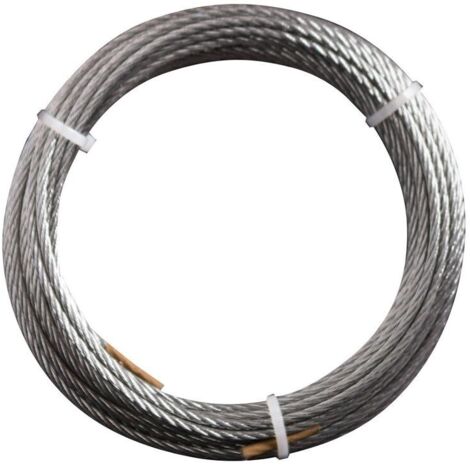 CA ble en acier galvanisA  de 10 m avec 54 fils CA ble mA tallique de 4 mm