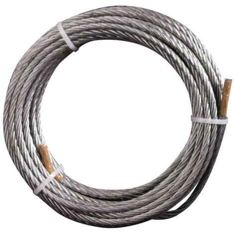 CA ble en acier galvanisA  de 10 m avec 72 fils CA ble mA tallique de 5 mm