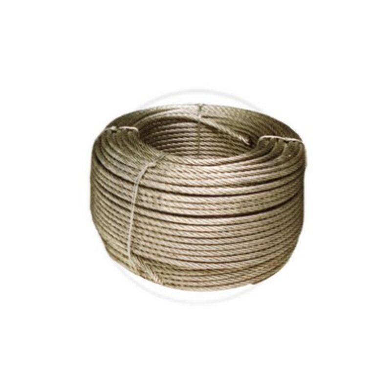 Ca ble en acier galvanisA de 100 mtl avec 72 fils ca ble mA tallique de 6 mm