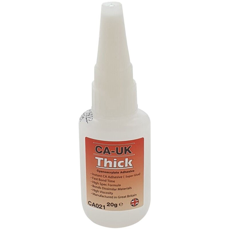Ca-uk Thick Cyanoacrylate Instant Adhesive, High Viscosity, 20g - Clear