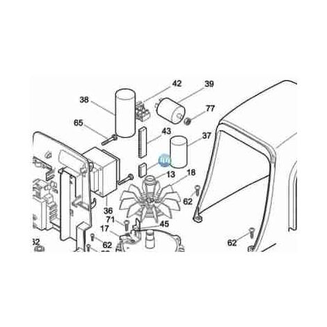 CA1537.5320 Cablaggio Per Inventer a 19 Vie RUN Ricambio Originale NICE CA1537.5320