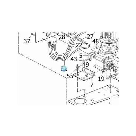 CA41.5320 Câblage pour interrupteur de fin de course TUB3500 Pièce de rechange d'origine NICE CA41.5320