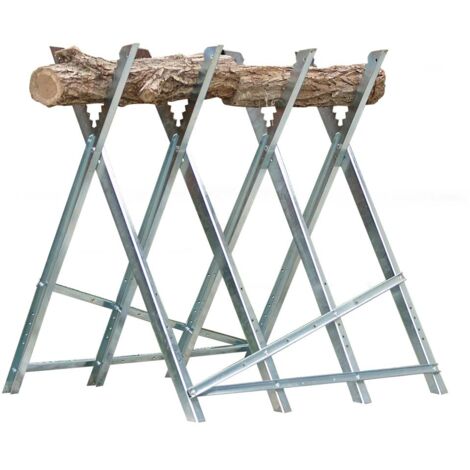 Caballete para aserrar madera plegable