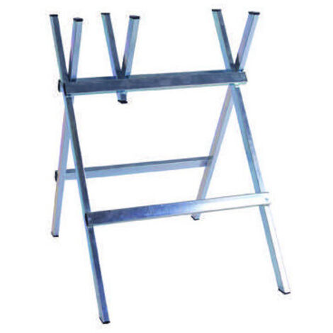 Caballete para leñador 60x69 cm – estructura de acero galvanizado – para soporte de troncos – Genérico